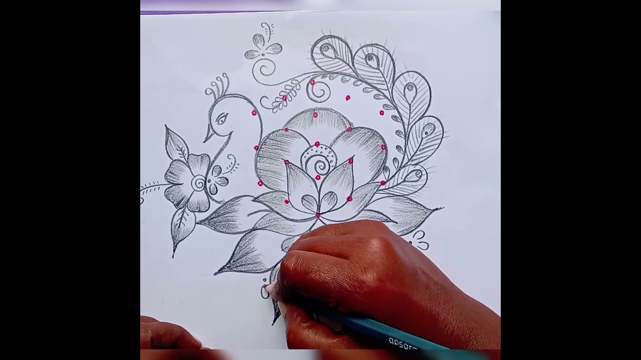 🌺Thai poosam 🌺🦚 peacock 🦚 special kolam 👍🌺just 5 dots🌺different method🌺simple rangoli🌺 pulli kolam🌺