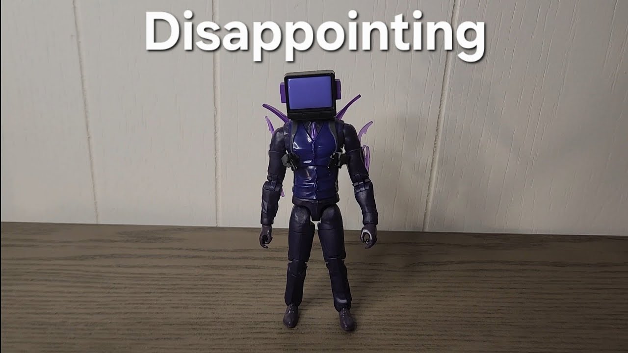 A Disappointing review | Dark TV Man Action Figure Unboxing + Review | Skibidi Toilet 🚽 Toys