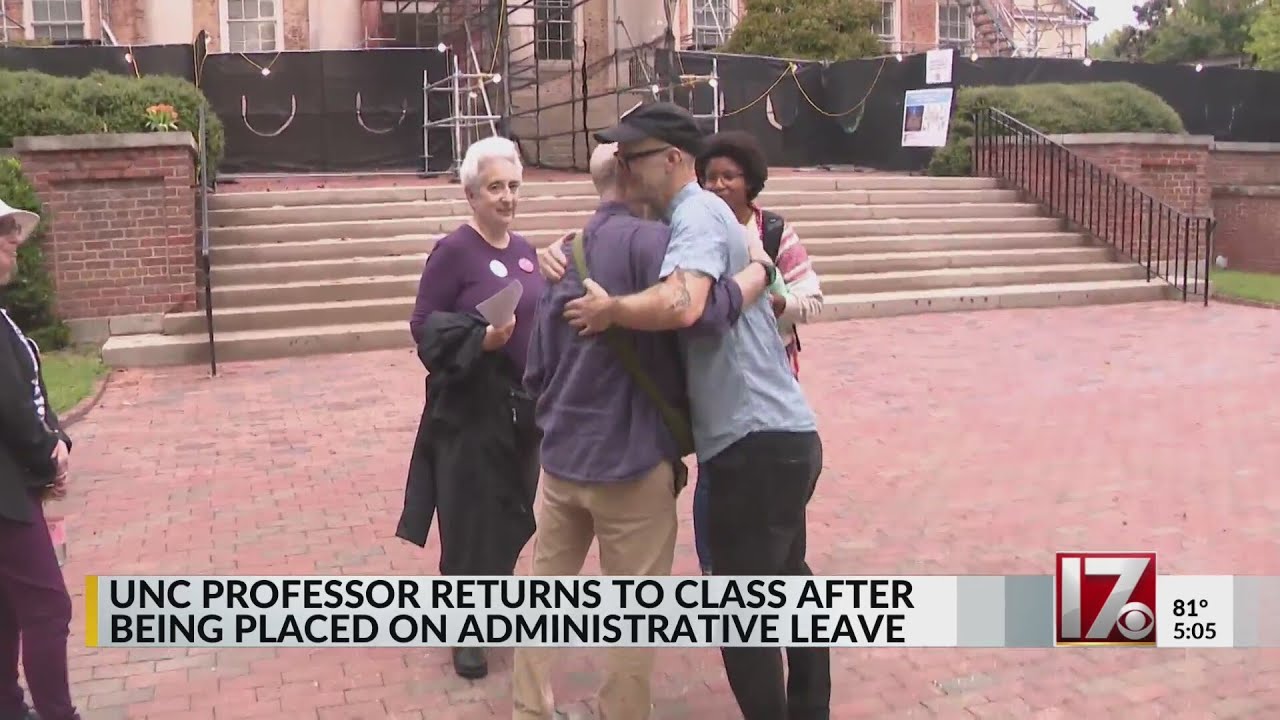 UNC professor returns to classroom after reinstatement