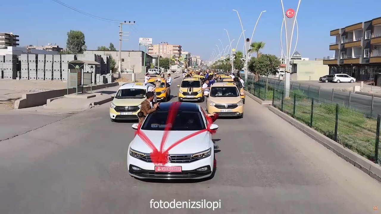 Şırnak Silopi Düğünleri Neçirvan Ayas Düğünü  Part5 Konvoyu Taksicler BastıAyas Ailesinin Mutlu Günü