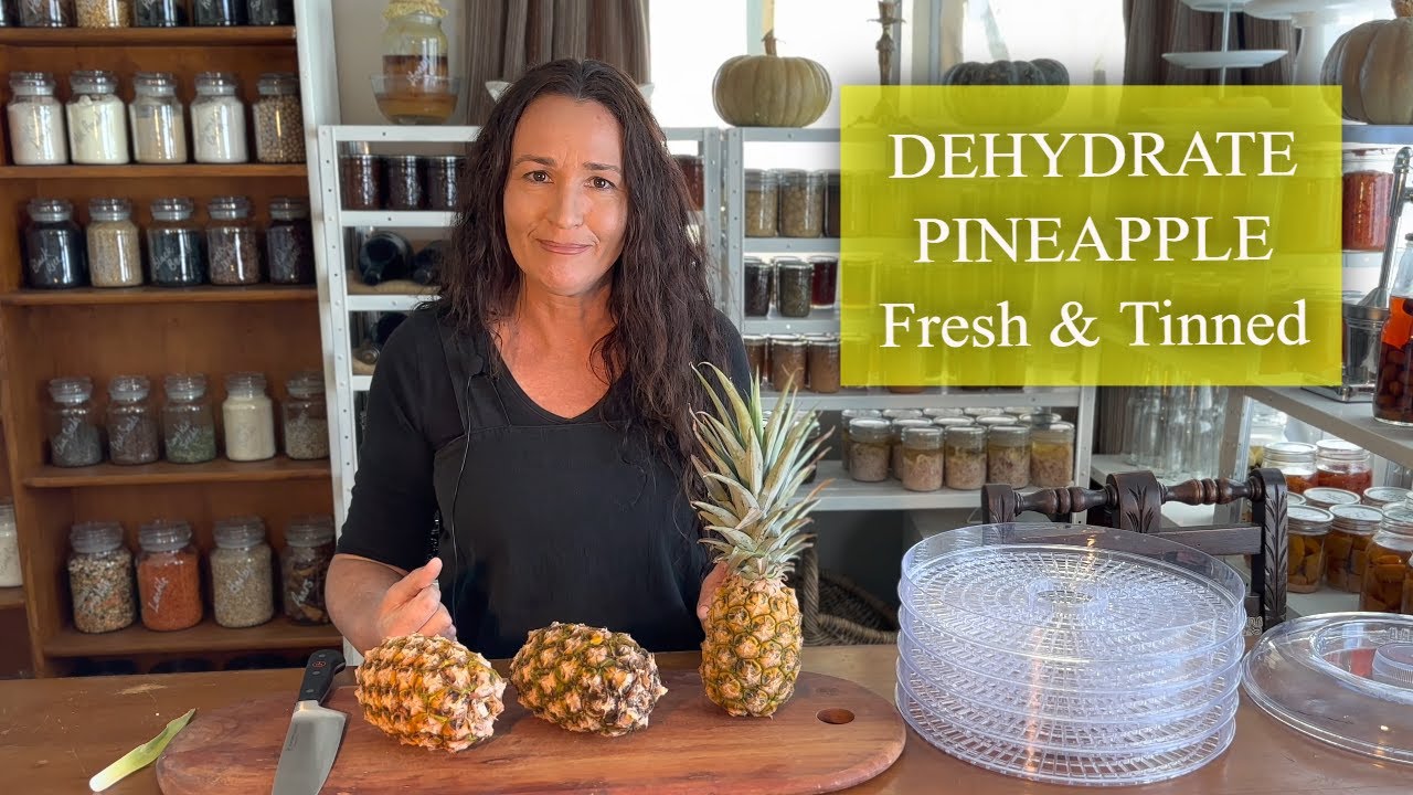 HOW TO DEHYDRATE PINEAPPLE FRESH and TINNED Using a Dehydrator / Dehydrated