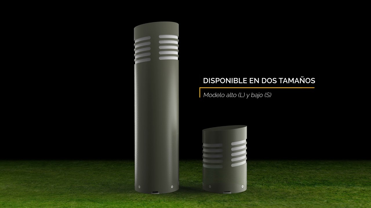 AROUSA, Balizas inoxidables y antivandálicas para zonas peatonales y jardines