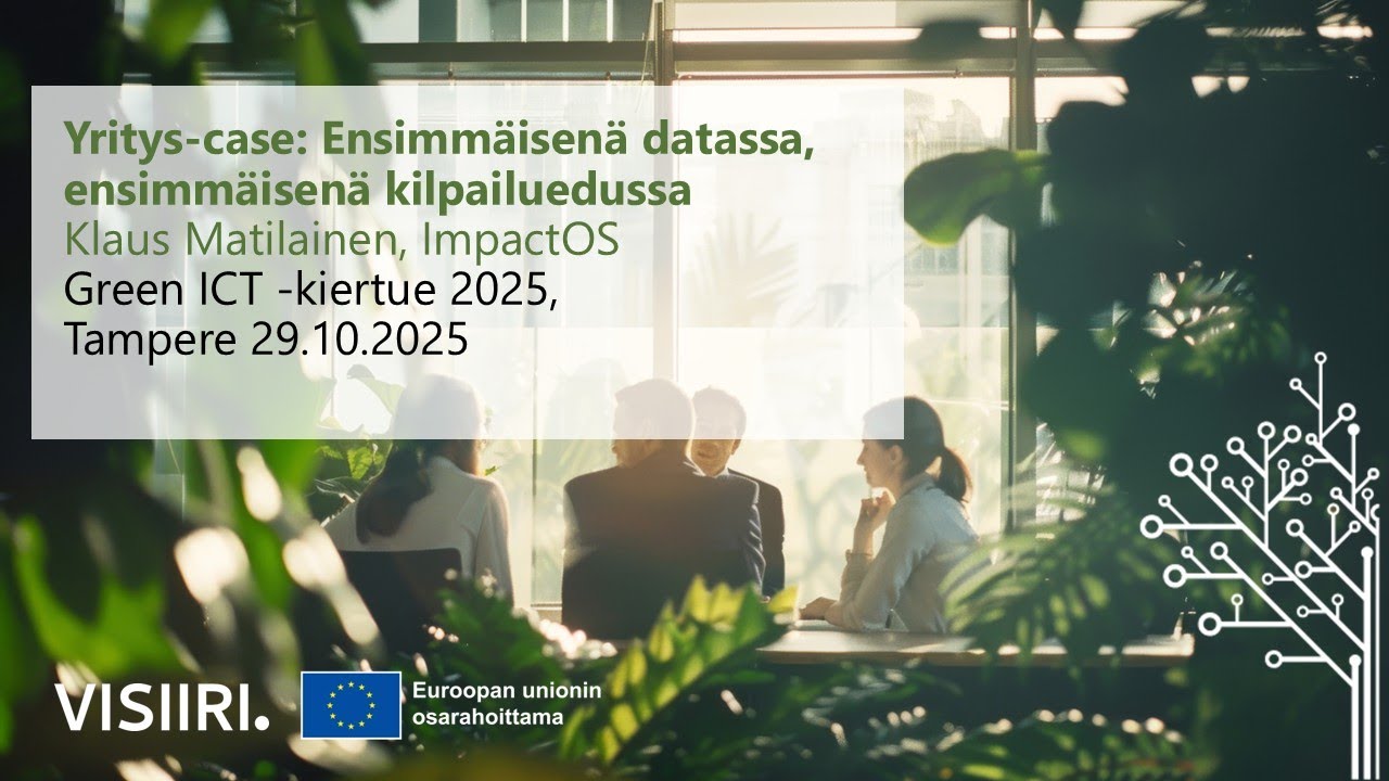 Yritys-case, ImpactOS: Ensimmäisenä datassa, ensimmäisenä kilpailuedussa – Green ICT -kiertue 2025
