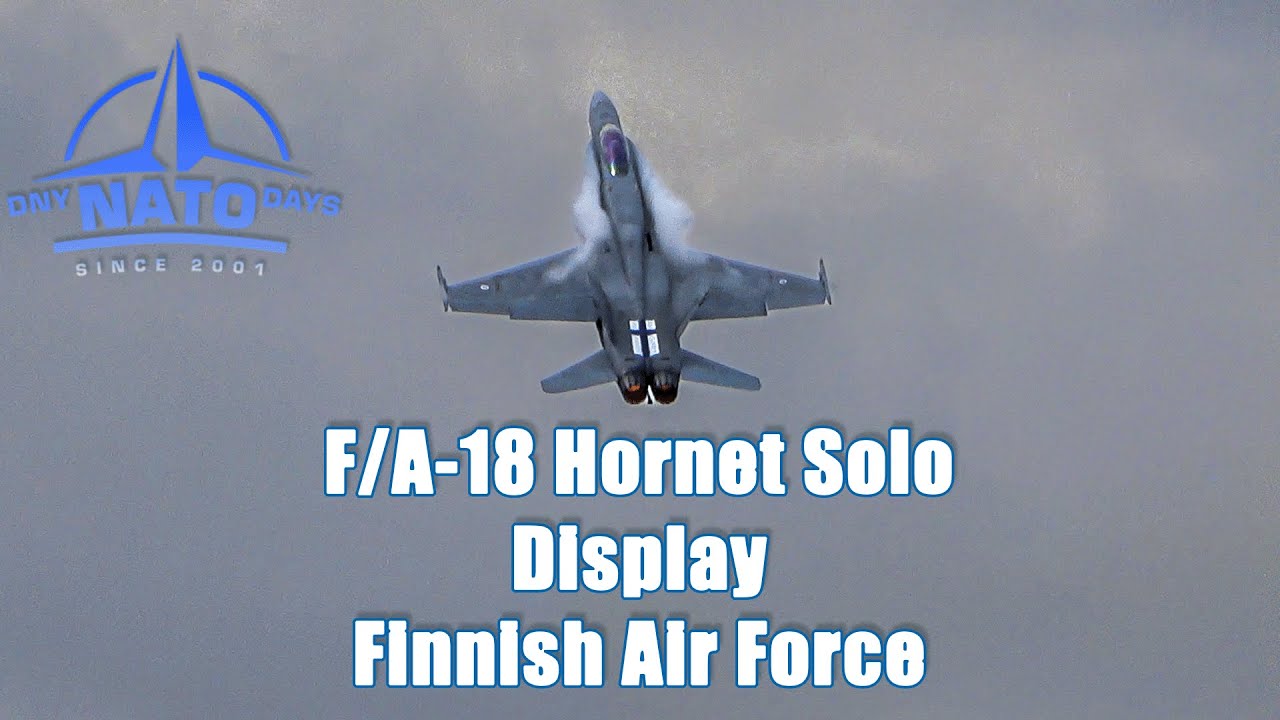 NATO Days 2022 - F/A-18 Hornet Solo Display Finnish Air Force | 4K