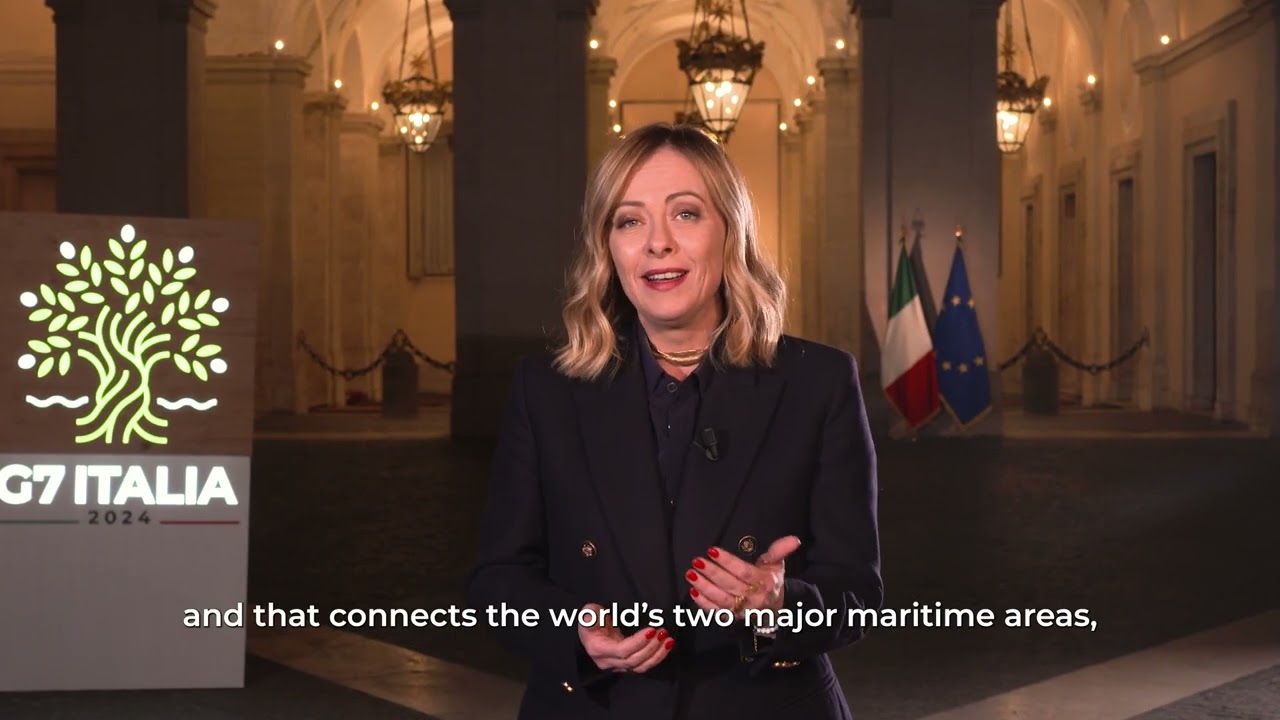 G7 Italia 2024, il videomessaggio di presentazione del Presidente Meloni
