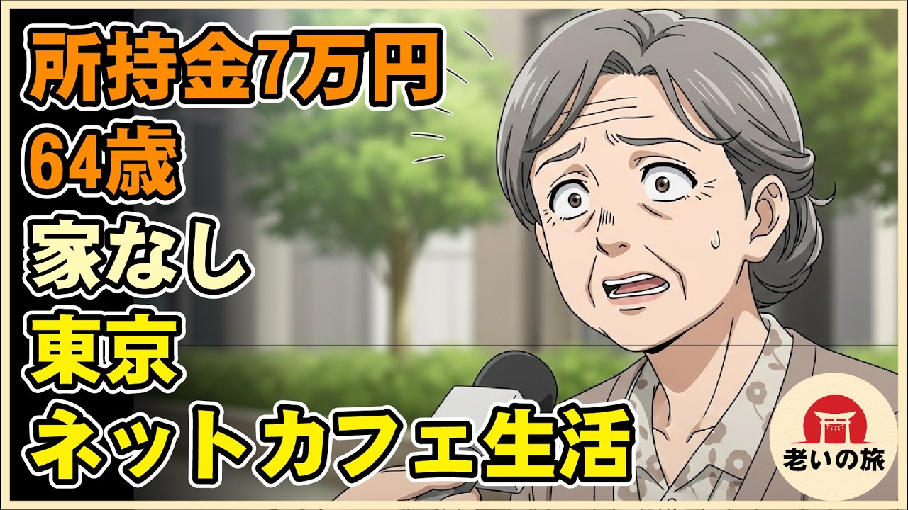【漫画】所持金7万円・64歳で家なし…東京のネットカフェで生活するとどうなるのか？【シニアライフ】【60代以上の方へ】