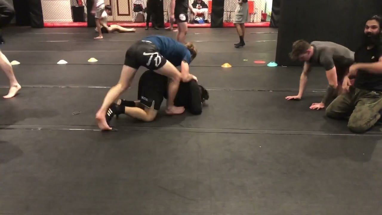 NOGI - Drill - snap, hip2hip, back control, switch to power side