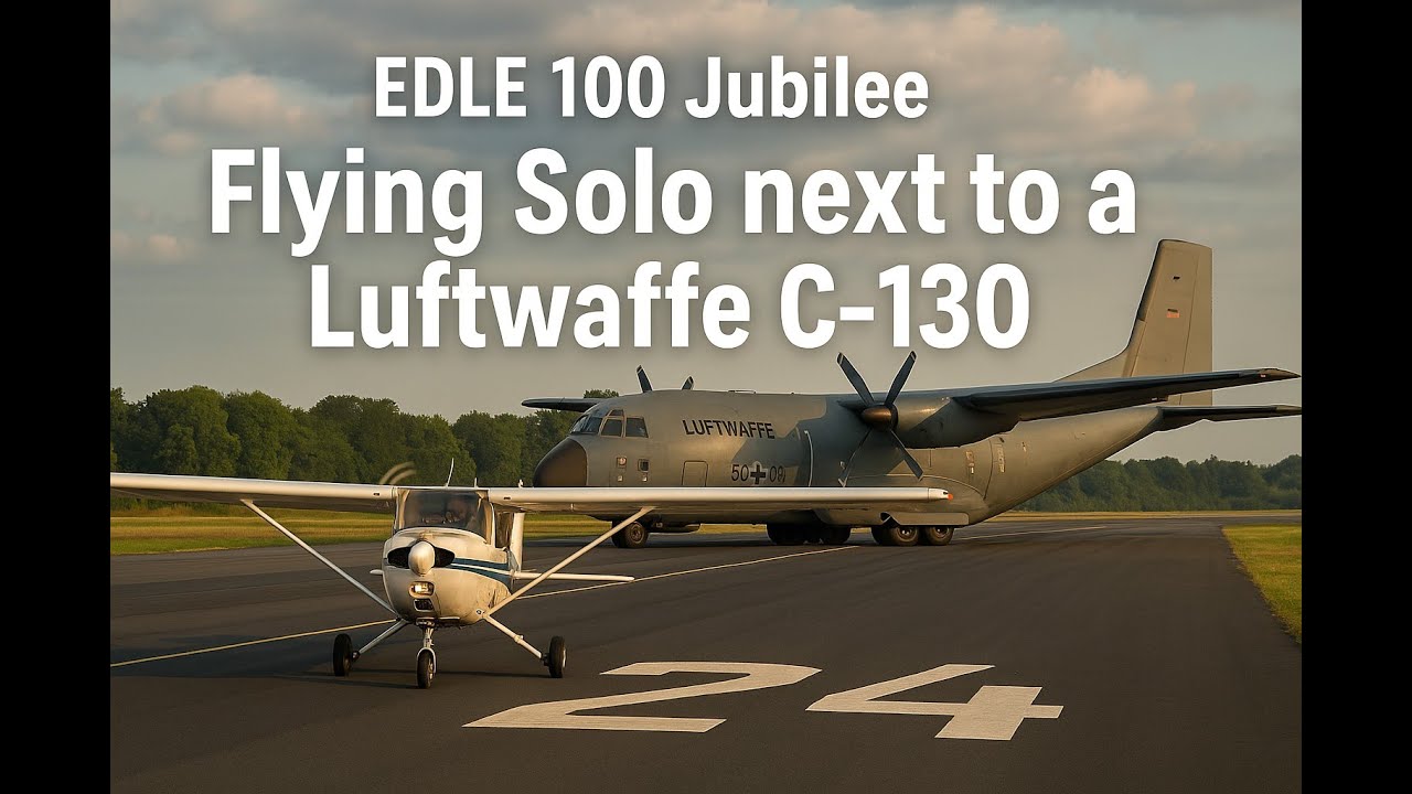Flying SOLO next to the Luftwaffe C-130
