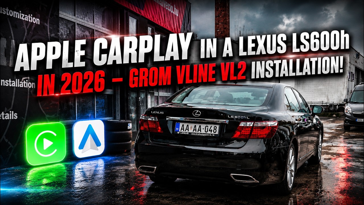 CarPlay в Lexus LS600h в 2026 году! | Полное руководство по установке GROM VLine VL2.