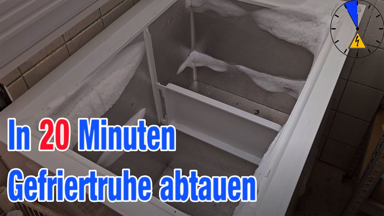 Tiefkühltruhe abtauen in 20 Minuten & Massig Energiesparen