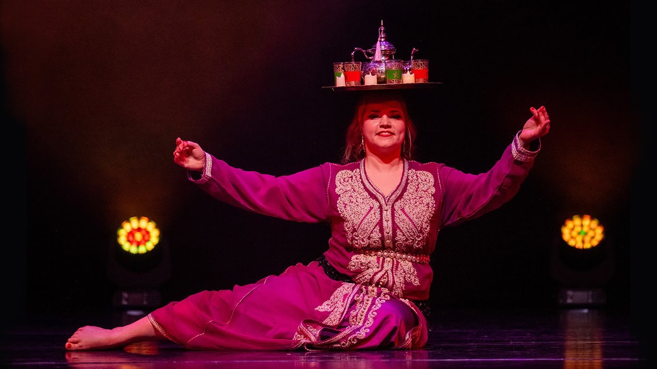 Moroccan tray dance by Kairi Reinvee at Tallinn Oriental Dance Festival 2024
