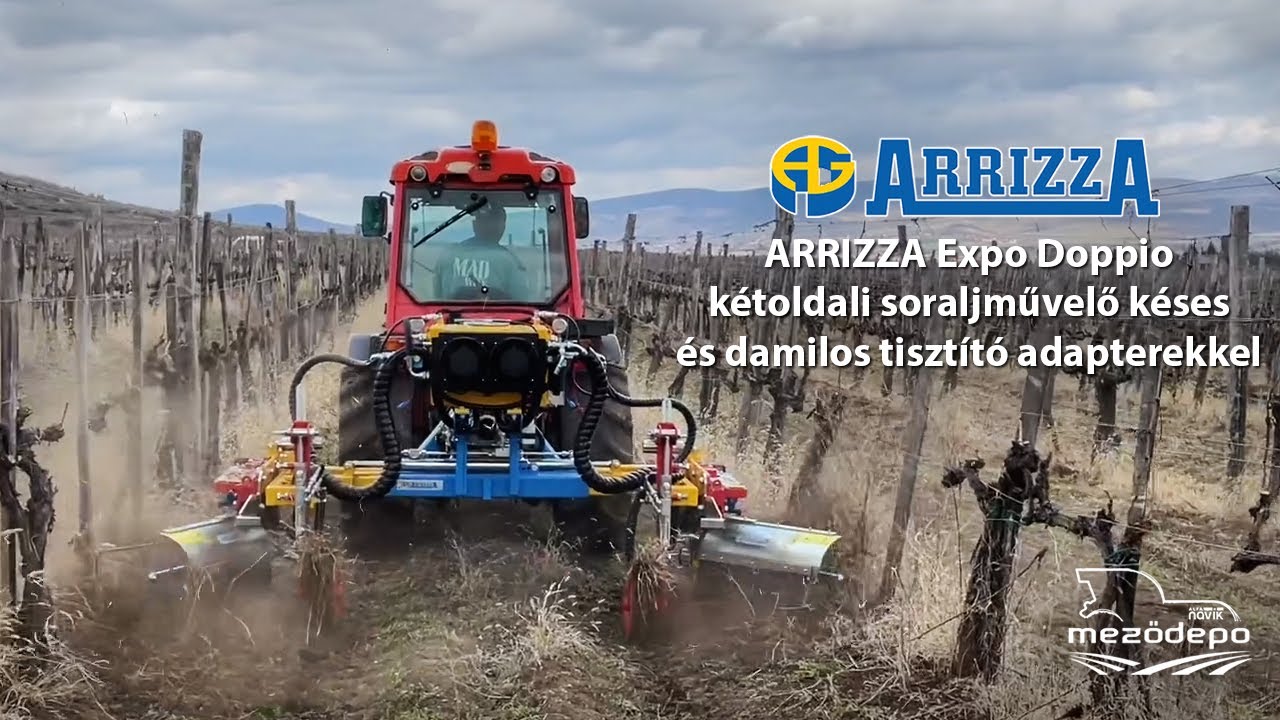 ARRIZZA Expo Doppio  - Kétoldali soraljművelő késes és damilos tisztító adapterekkel