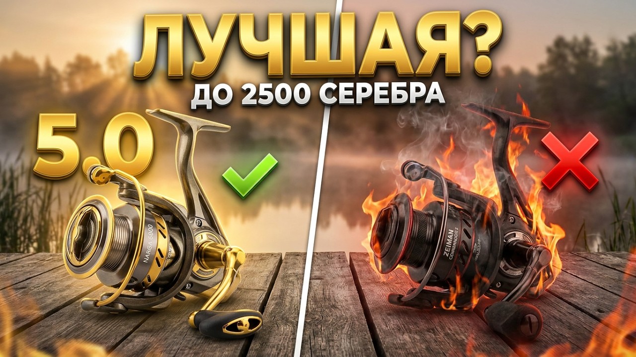 Тест 6000 катушек до 2500 серебра - Карп | Русская Рыбалка 4