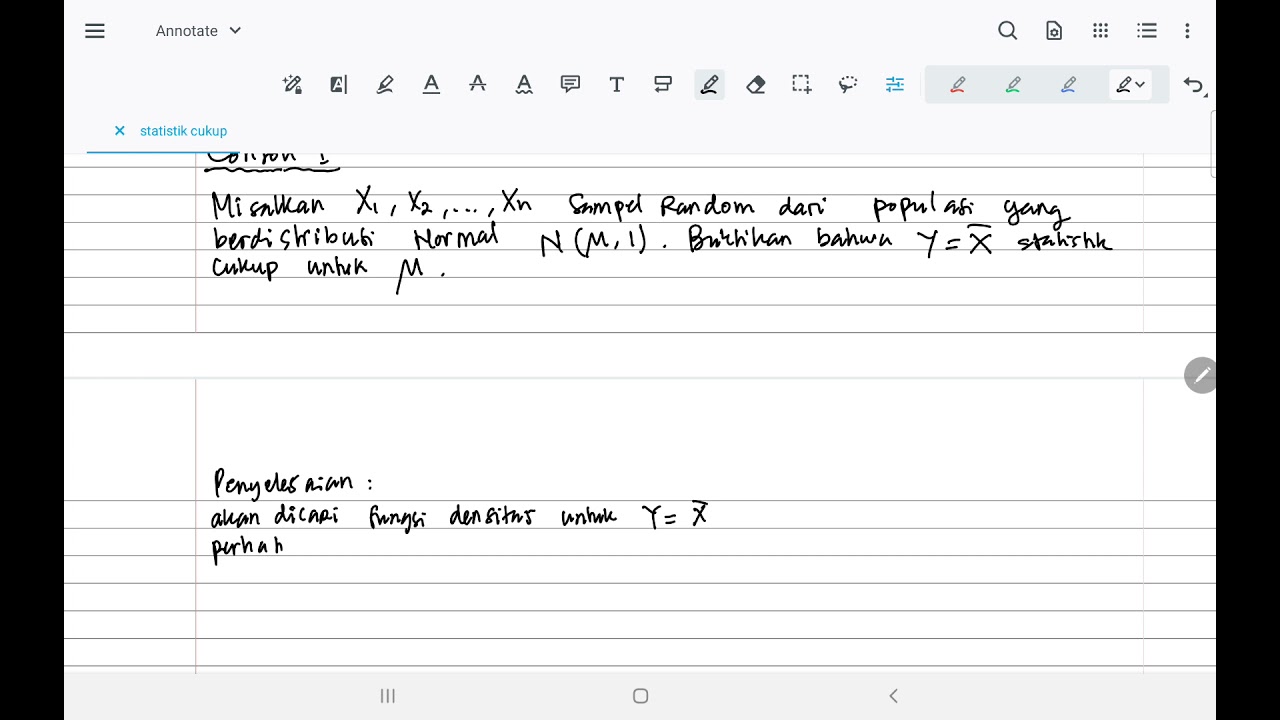 Statistik Cukup (part 1)