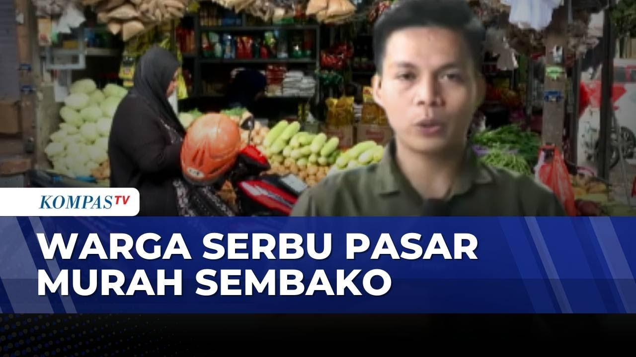Jelang Lebaran, Warga Makassar Antre Sembako Murah di Program Pasar Murah Pemkot