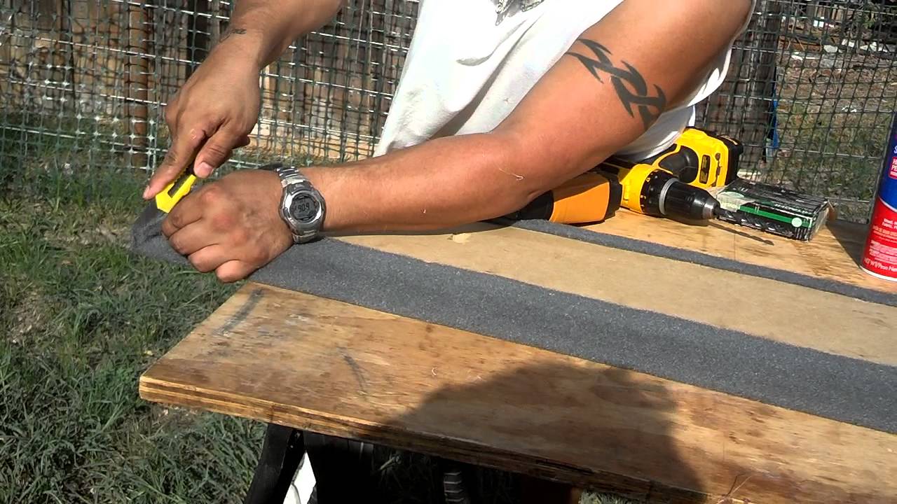 How to carpet an amp rack
