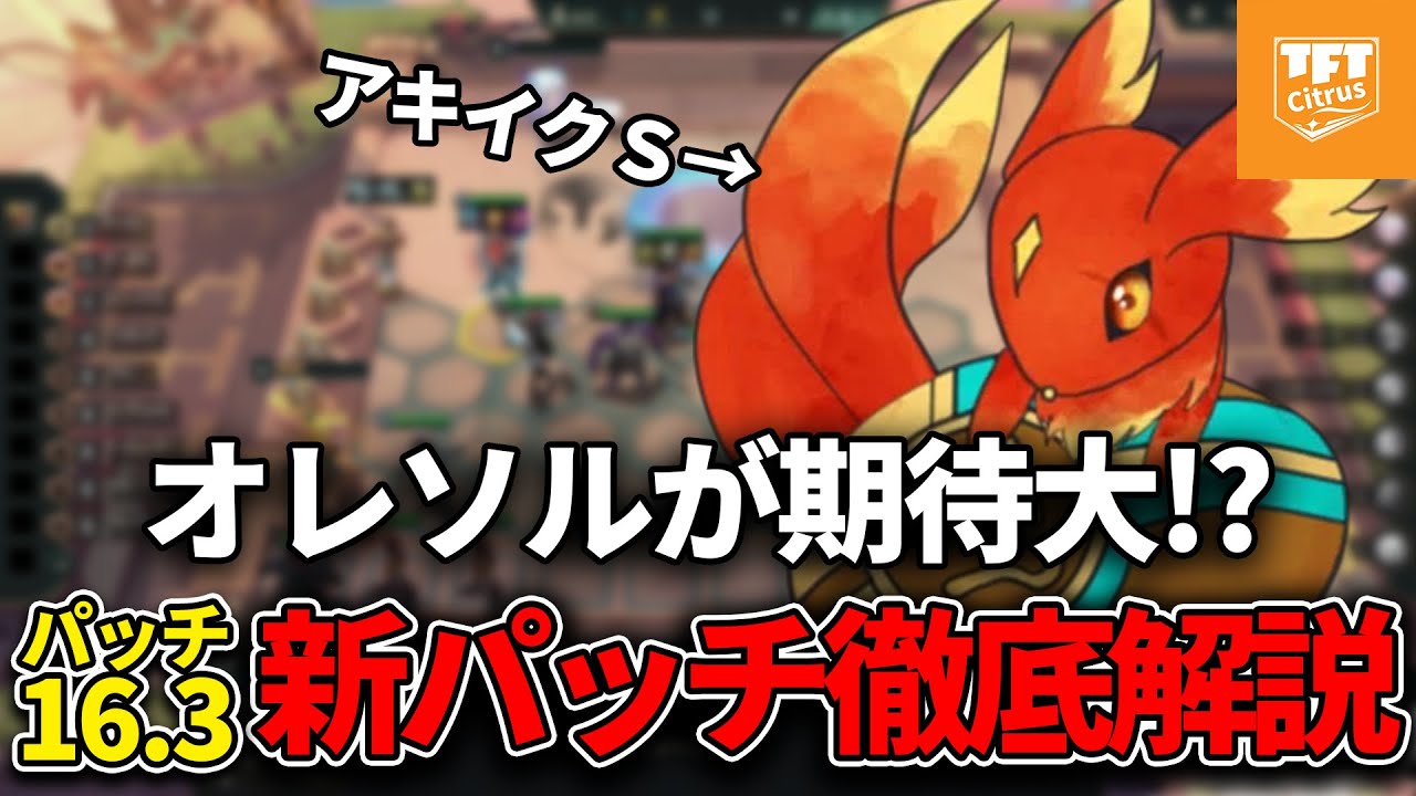 【TFT】新パッチ16.3をアキイクＳが徹底解説！新パッチの注目の構成を紹介！
