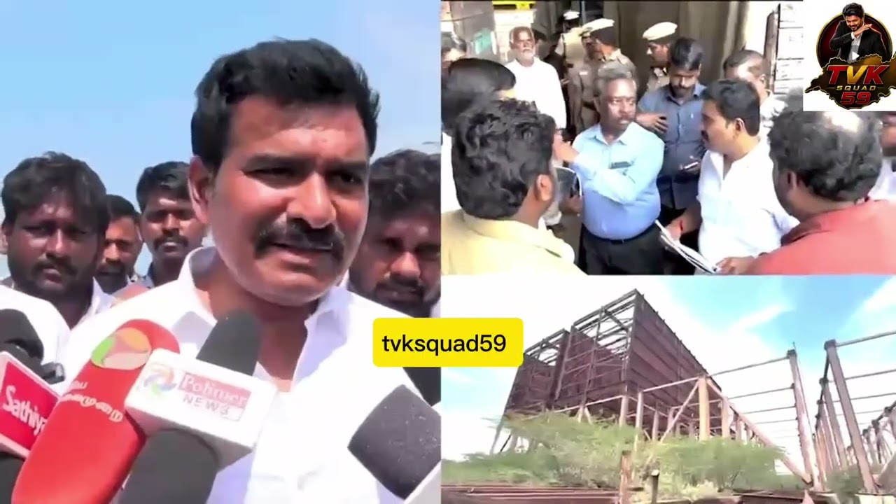 C.T.R. Nirmal Kumar during an inspection Ramanathapuram #tvk #ctr #indian #powerplant #trendingnow