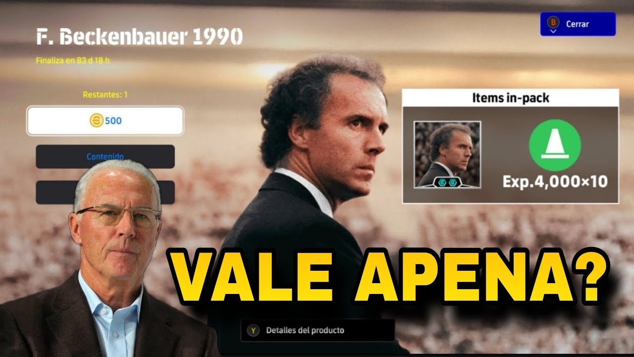 🤔 VALE APENA O TÉCNICO FRANZ BECKENBAUER? NO EFOOTBALL 2025 ?