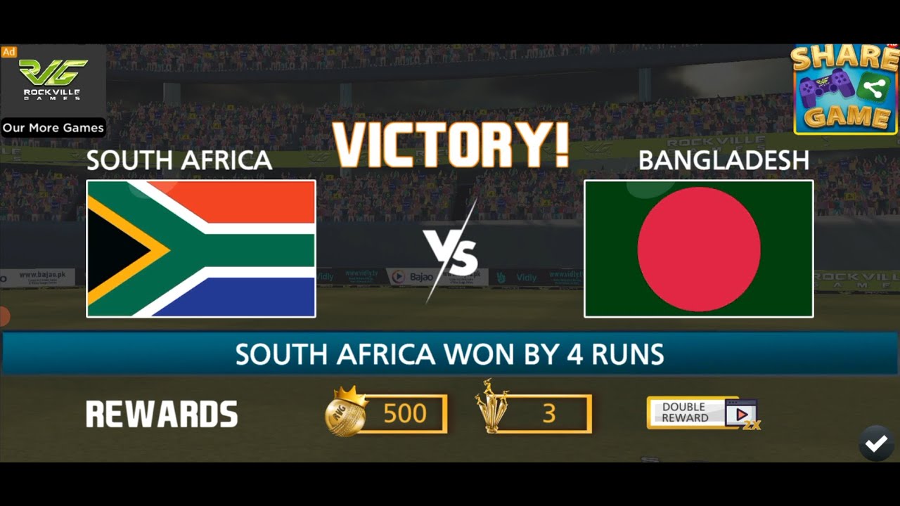 RVG Cricket T20 WC 2022 Highlights SA VS BAN