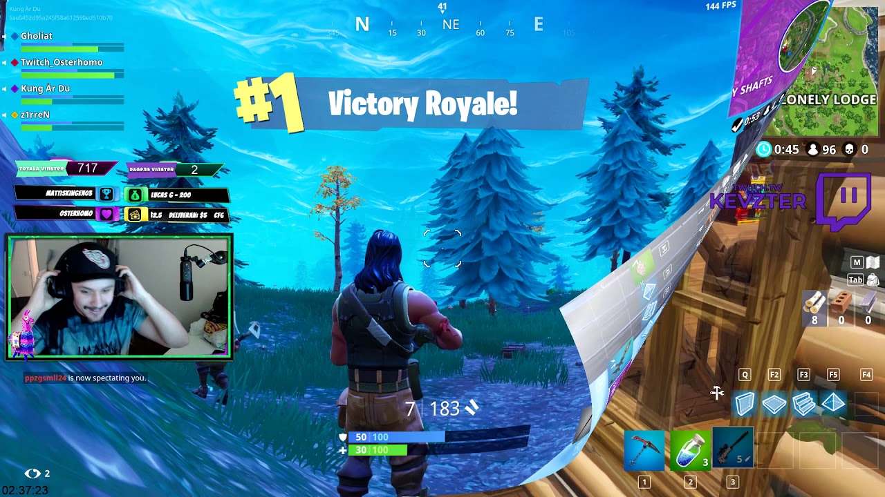 Kevzter | Twitch Highlights #1 | Fortnite På Svenska!