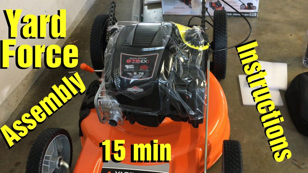 YF22 3N1SP SC How to Assemble Yard Force Mower 22" Self Propelled 3N1 | Instructions