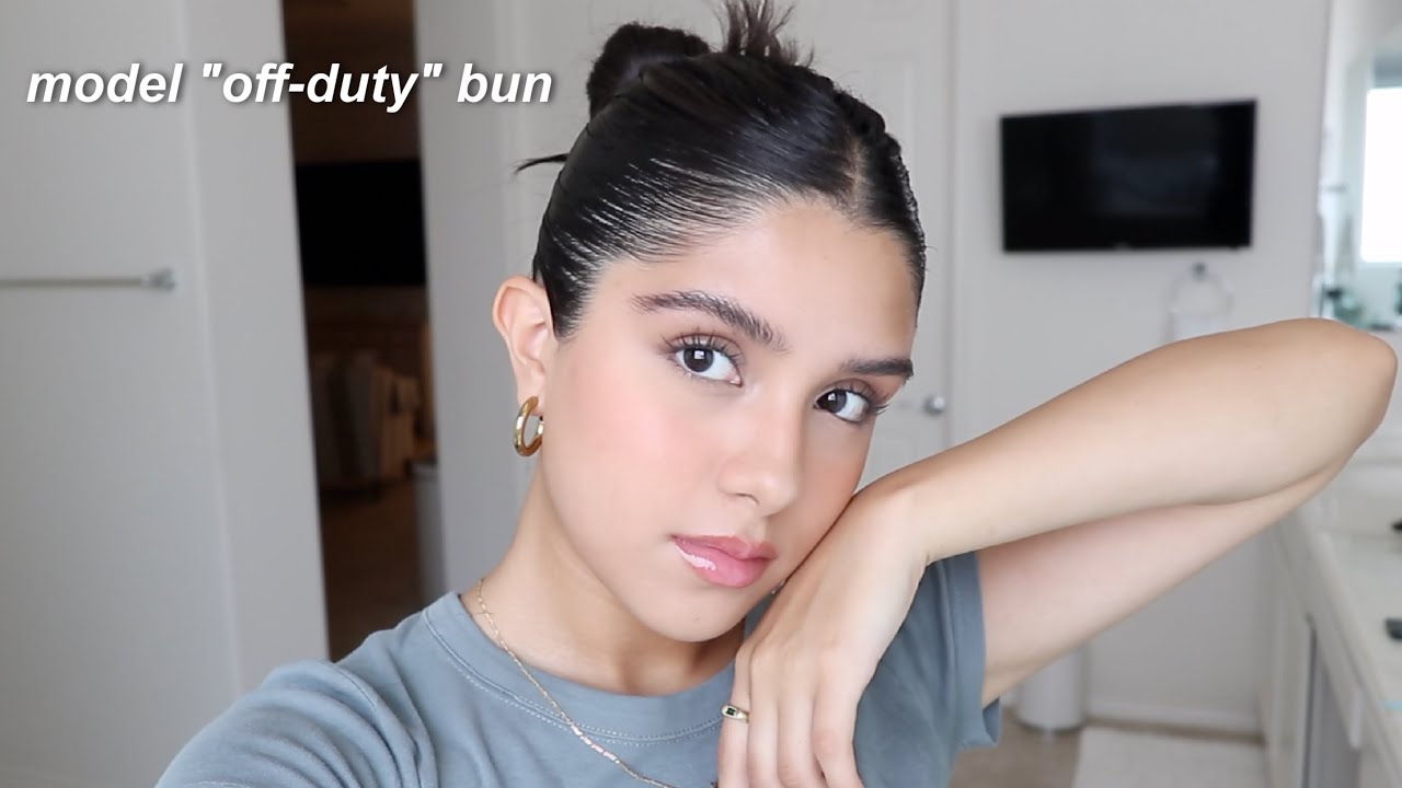 Cómo hacerte el chongo perfecto, sleek bun tutorial