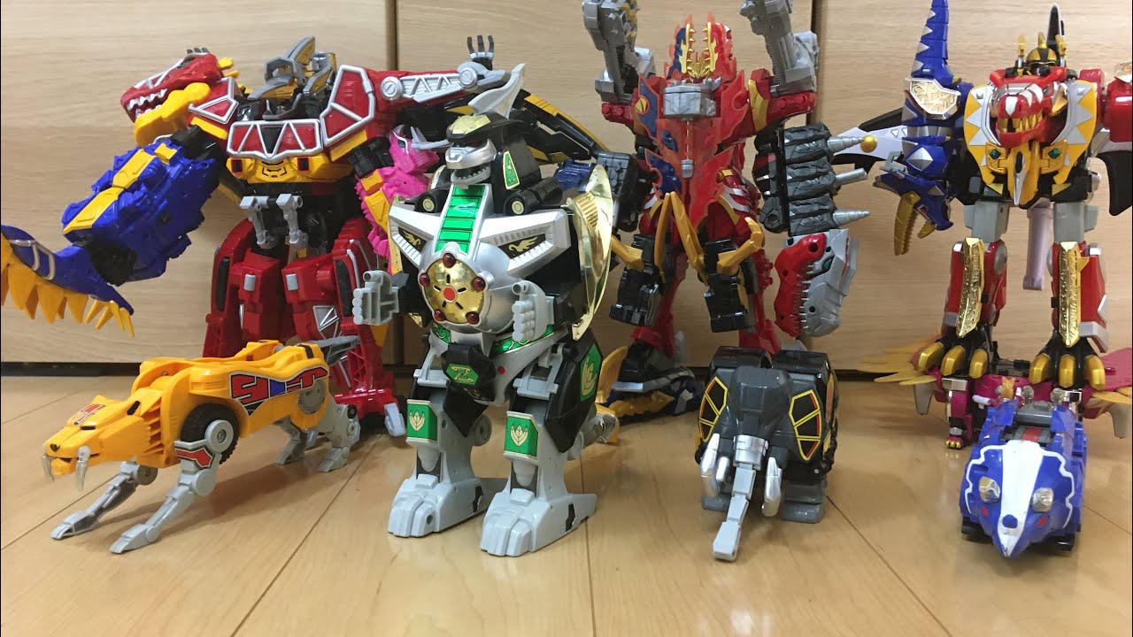 【恐竜戦隊ジュウレンジャー】剛龍神/獣帝大獣神with追加戦士ロボ