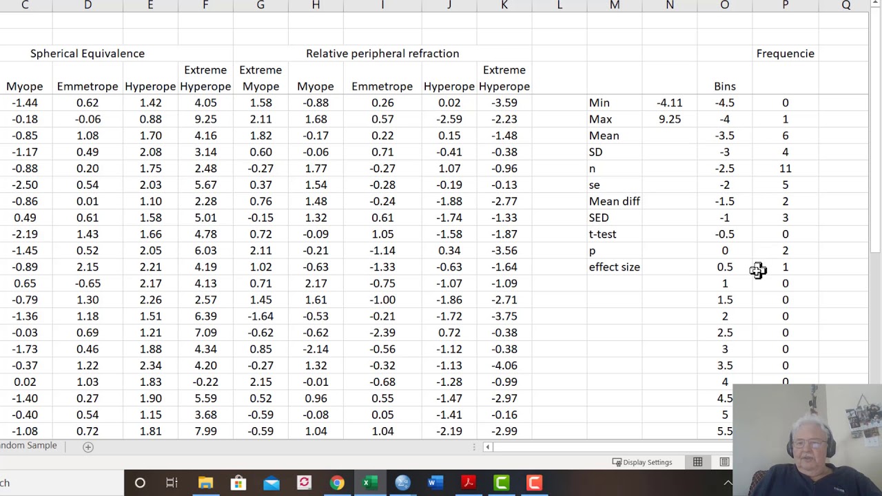 Excel example worksheet