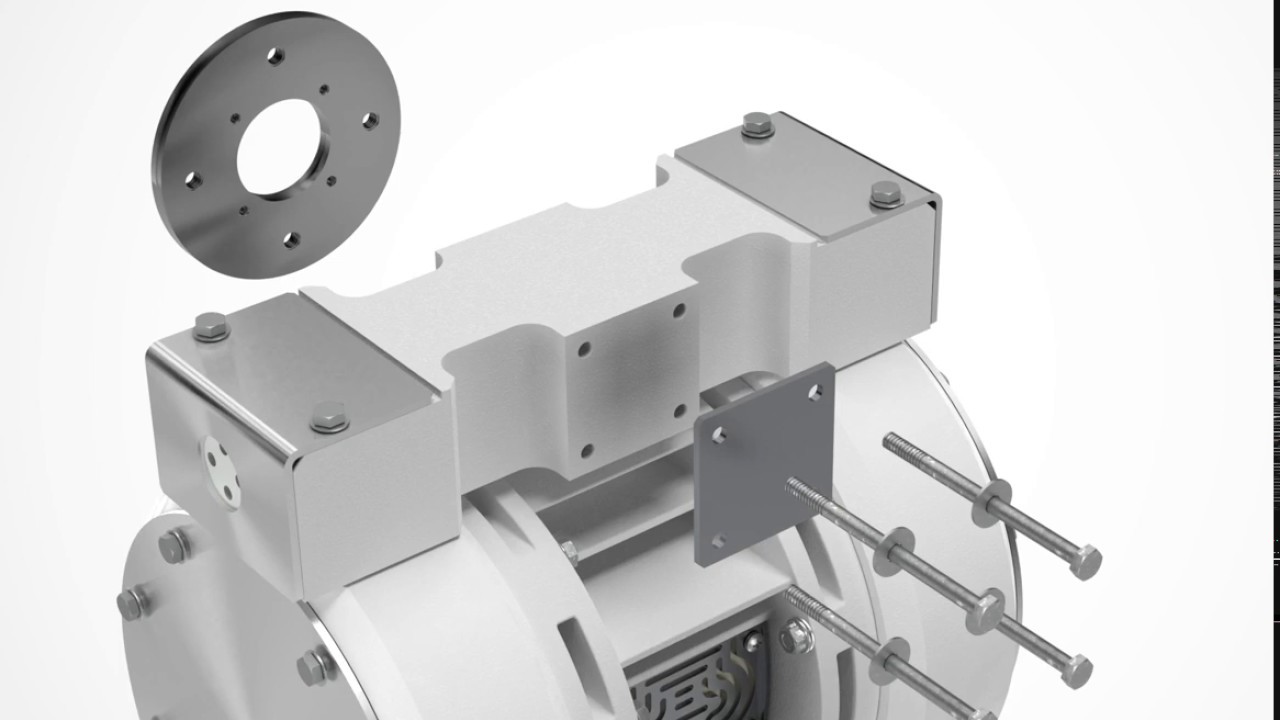 North Ridge Solid PTFE Block Air Operated Diaphragm Pump FPC100