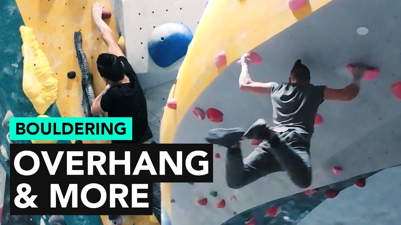Bouldering at LAB: Finishing with a Looong overhang problem
