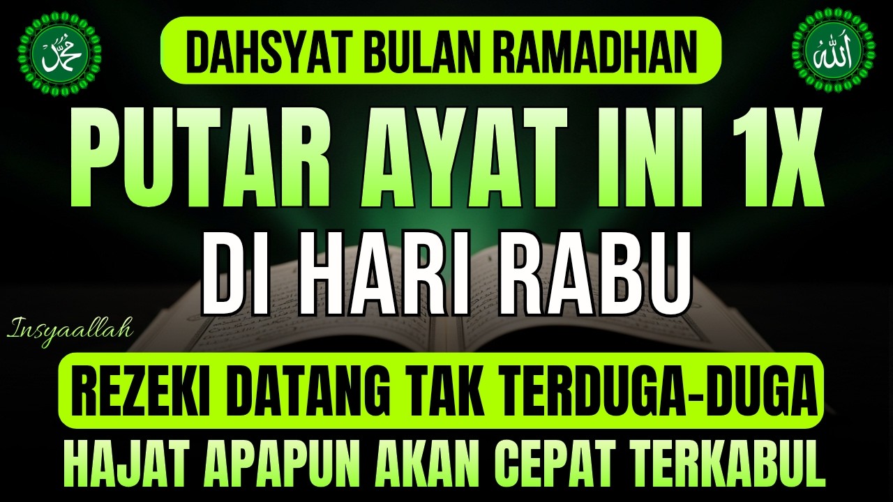 PUTAR DZIKIR INI❗Bacaan dahsyat ❗Dzikir Mustajab Pembuka Pintu Rezeki,  Rezekimu Mengalir Deras