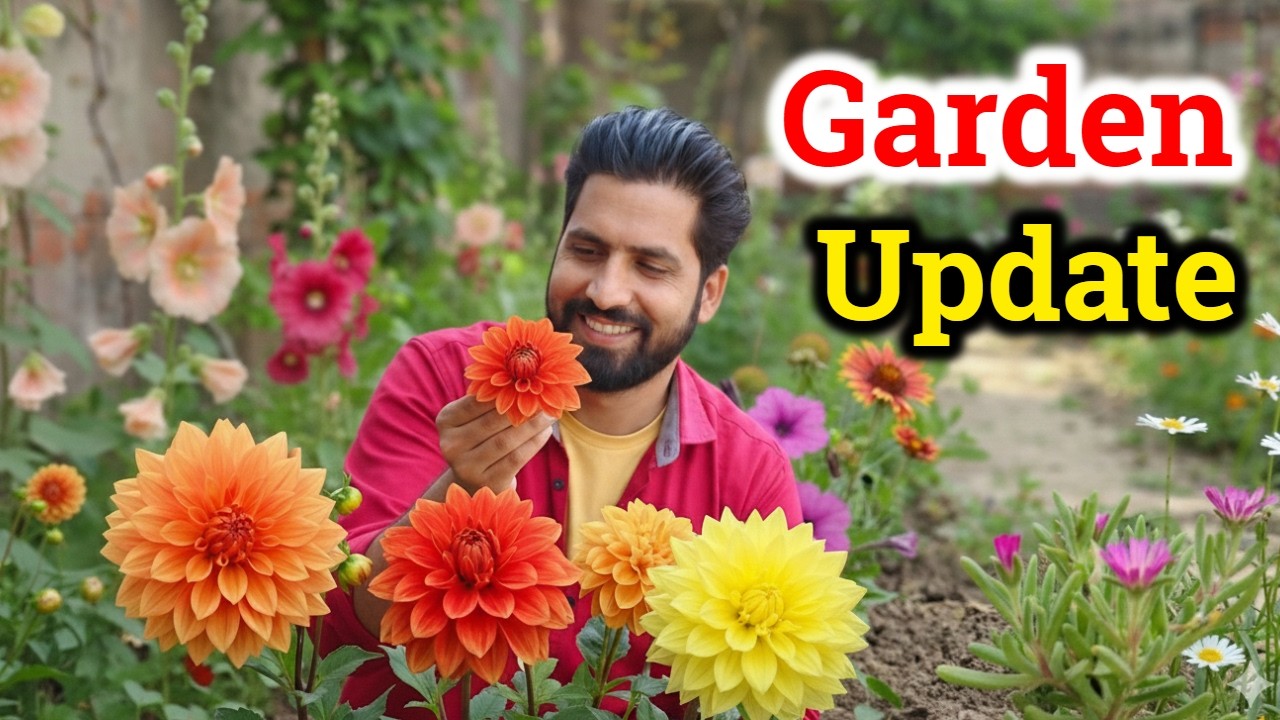 Petunia से Dahlia तक सब खिल गए 😍 Full Bloom Garden Tour 2026
