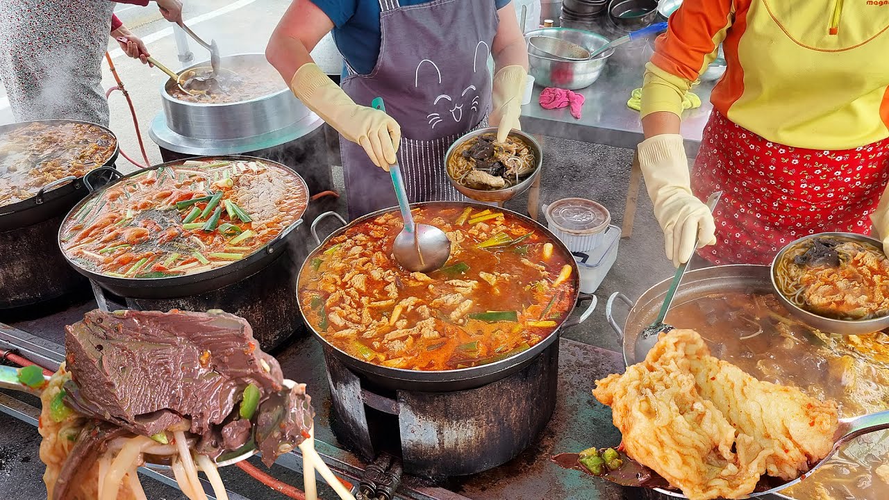 이열치열! 여름엔 뜨끈한 국물이 진리! 새벽 6시부터 줄서서 먹는 세상 얼큰 수구레국밥부터 이거슨 찐이다! 수제막창순대까지 맛집 BEST/Korean food/street food