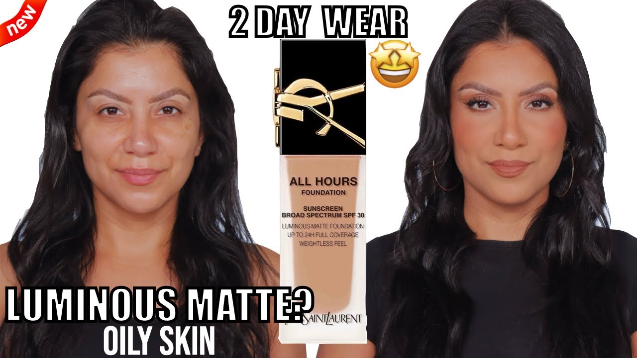 2 DAY WEAR *new* YSL LUMINOUS MATTE FOUNDATION SPF 30 *oily skin* | MagdalineJanet