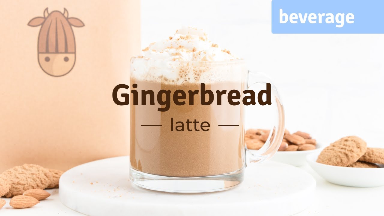 Healthy Gingerbread Latte Recipe with Almond Cow