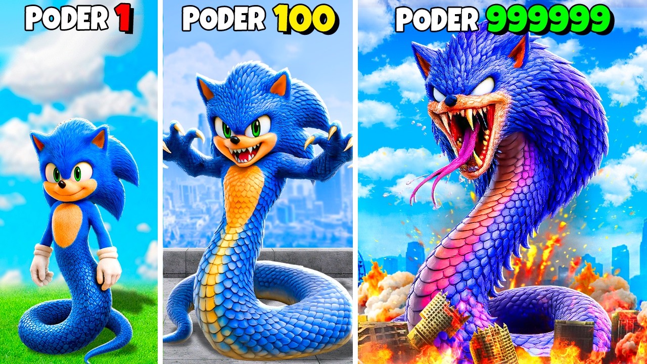 Mejorando a SNAKE SONIC en GTA 5 !! (Sonic Movie mod)