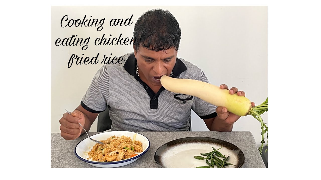 Fiji Style cooking and eating spicy fried rice