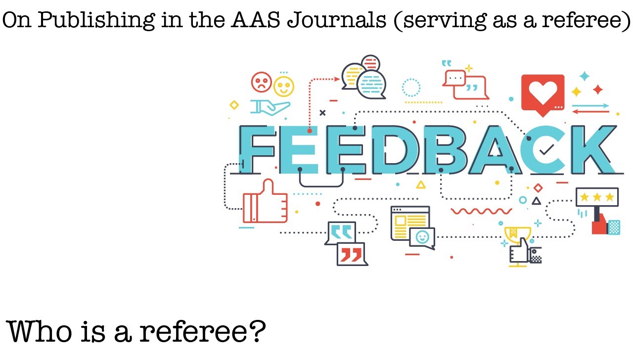 On Publishing in the AAS Journals (serving as a referee) - Who is a referee?