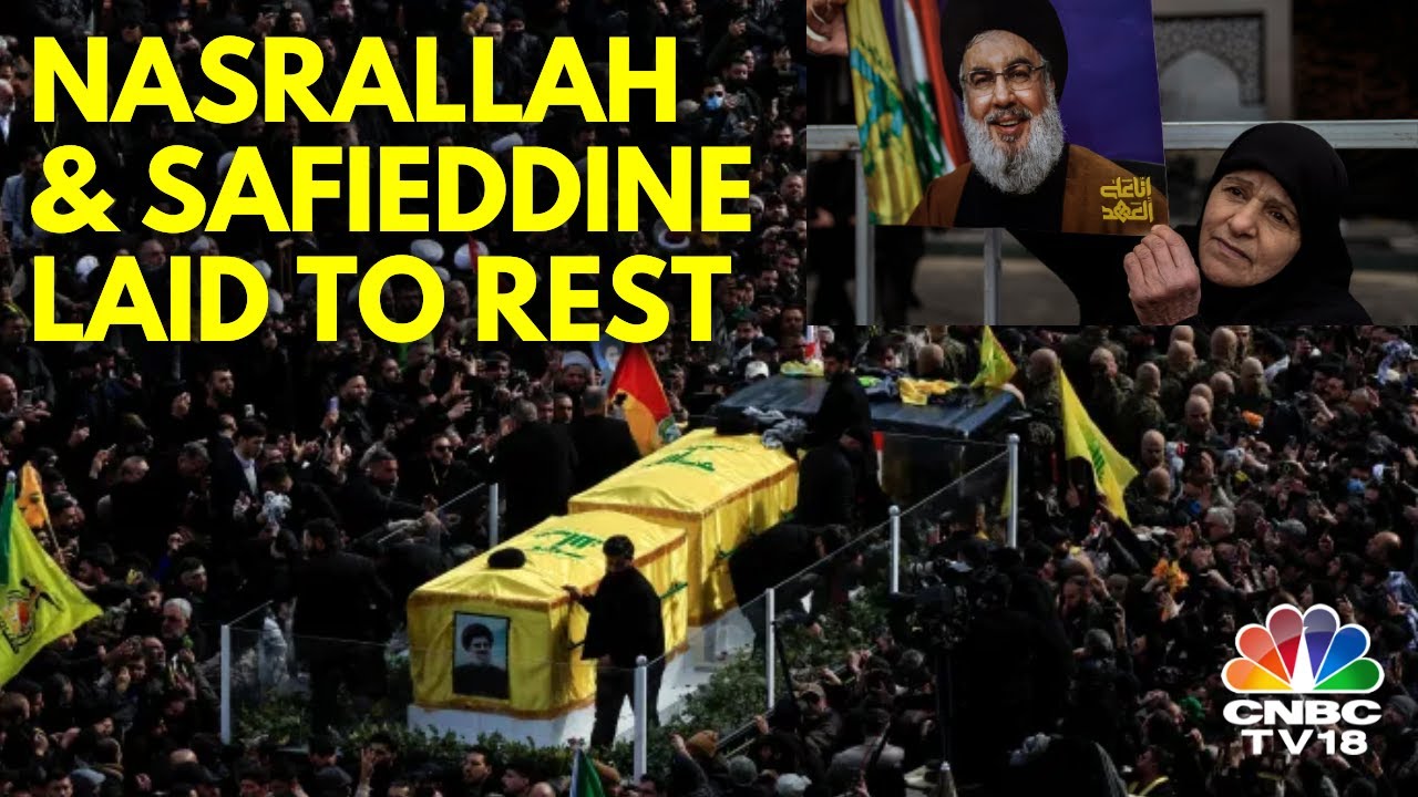 Mourners Flood Beirut's Streets As They Bid Farewell To Hezbollah Leaders | N18G | CNBC TV18