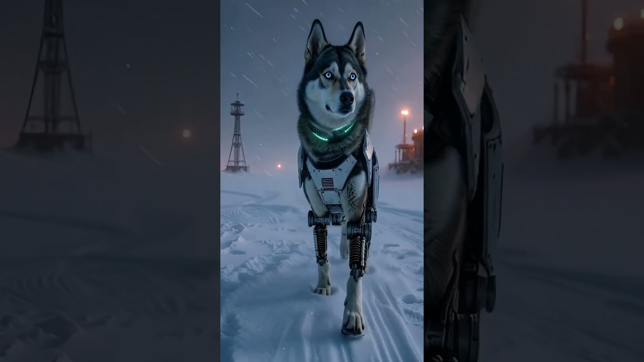 Siberian Husky Wolf-Like Sled Master 