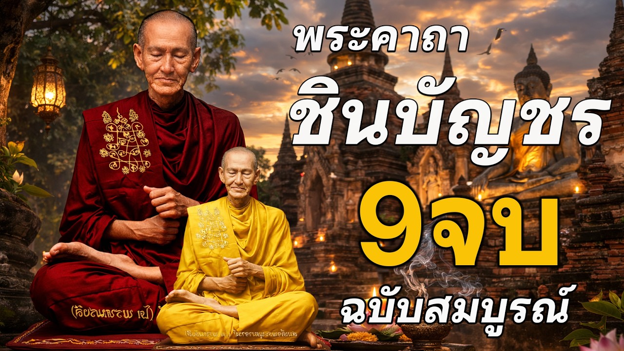 บทสวดมนต์พระคาถาชินบัญชร9จบ ฉบับสมบูรณ์ดั่งเดิม ฝึกสวดมนต์เช้า, สวดมนต์ก่อนนอน, สวดวันพระ