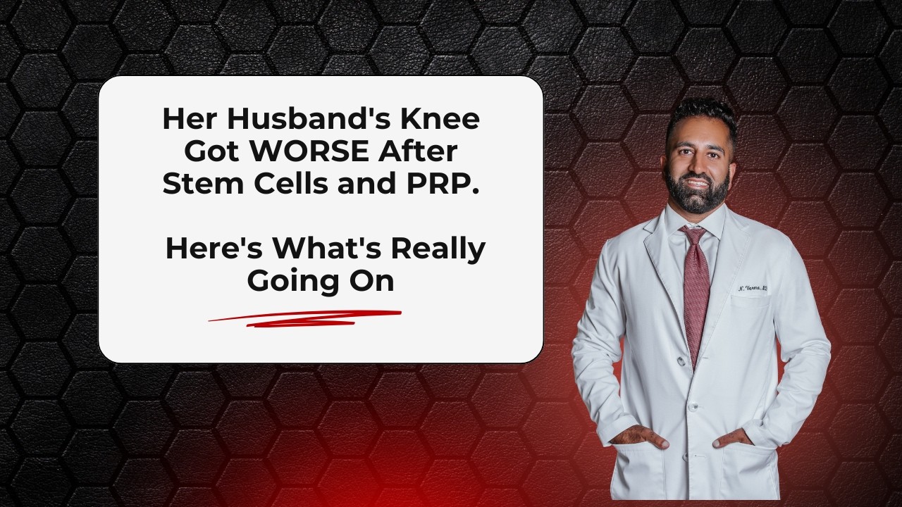 Her Husband's Knee Got WORSE After Stem Cells and PRP. Here's What's Really Going On