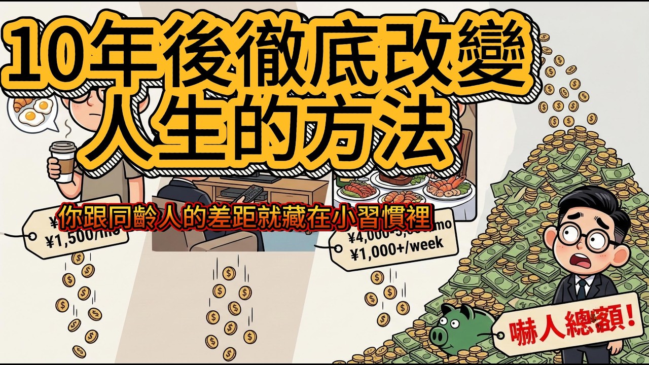 10年後你跟同齡人的差距，就藏在這幾個小習慣裡#投資自己 #退休 #理財 #money