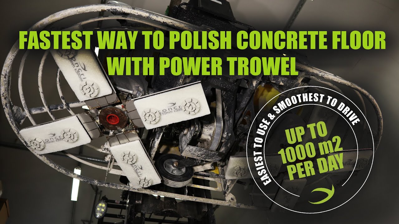 How to polish concrete floor with power trowel