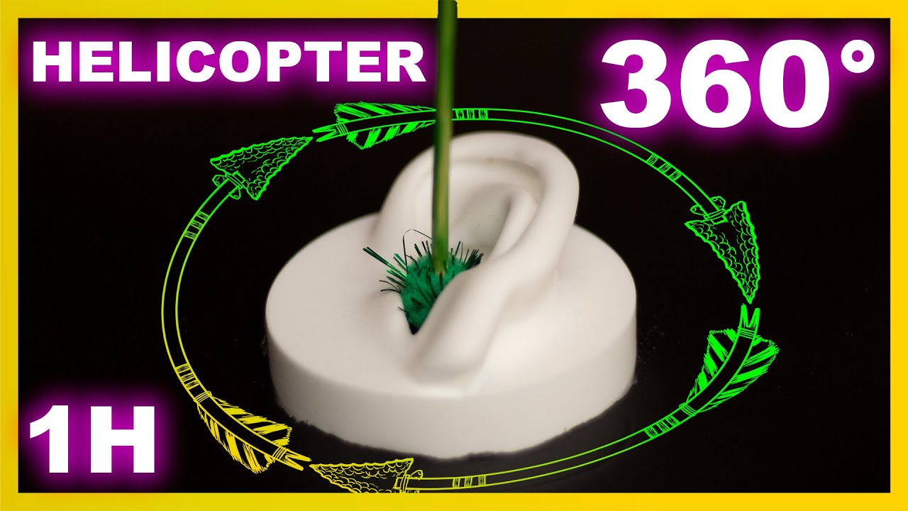 ASMR Helicopter 360° Vibration Ear Cleaning Only (no talking) 1 hour Intense Tingles