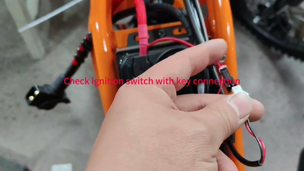 Xpro Electric Dirt Bike EM22-2 ignition switch with key connection
