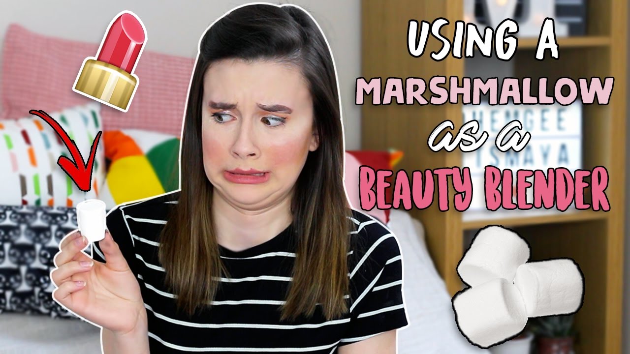 Full Face of Makeup Using Only a MARSHMALLOW? ♡