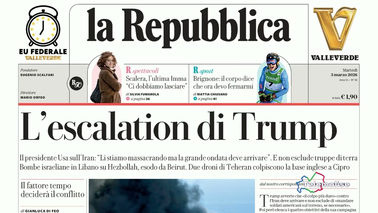 Rassegna stampa del 03/03/2026