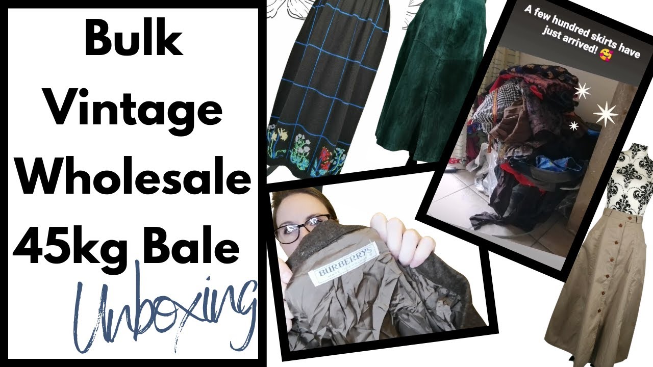 Bulk Vintage Wholesale 45kg Mixed Bale Unboxing